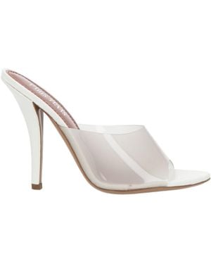 Paris Texas Sandals Synthetic Fibres - White