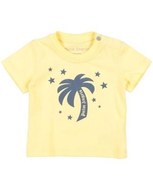 Palm Angels T-Shirt Cotton - Yellow