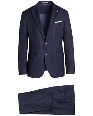 Paoloni Suit Virgin Wool - Blue