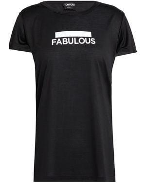 Tom Ford T-Shirt Silk - Black