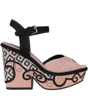 Elvio Zanon Sandals Leather - Black