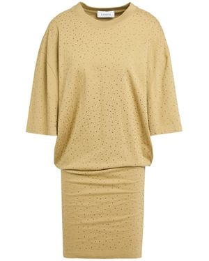 Laneus Military Mini Dress Cotton - Yellow