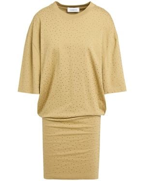 Laneus Military Mini Dress Cotton - Yellow