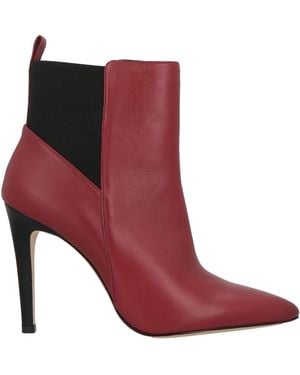 Killana Ankle Boots Leather - Red