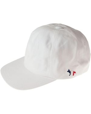 Maison Kitsuné Hat Cotton, Polyester - White