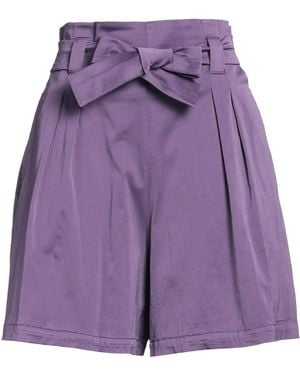 Momoní Shorts & Bermuda Shorts Viscose, Cotton, Elastane - Purple