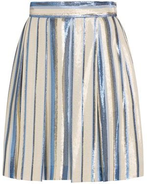 Alberta Ferretti Mini Skirt Silk, Polyester - Blue