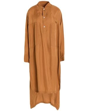 Mordecai Maxi Dress Cupro - Brown