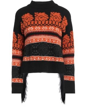 Gaelle Paris Turtleneck Synthetic Fibers, Mohair Wool, Wool, Alpaca Wool, Cotton - Black