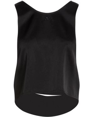 Courreges Top Acetate, Polyester, Polyamide, Elastane - Black