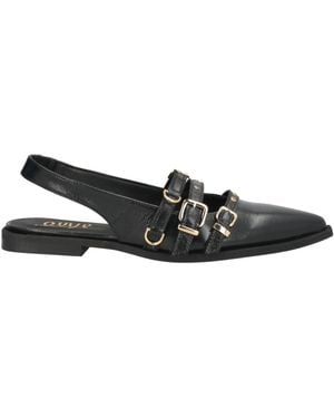 Ovyè Ballet Flats Leather - Black