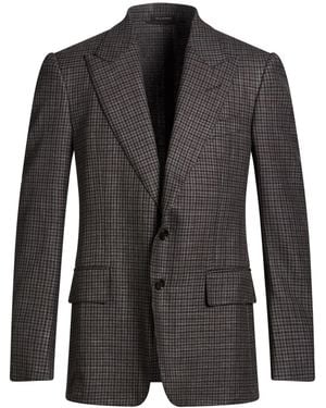 Tom Ford Blazer Wool, Silk, Linen - Black