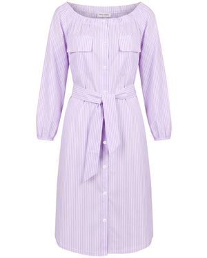 Rebel Queen Lilac Midi Dress Cotton, Polyamide, Elastane - Purple