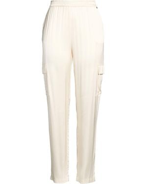 Liu Jo Ivory Trousers Viscose - White