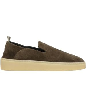 Officine Creative Dark Trainers Leather - Green