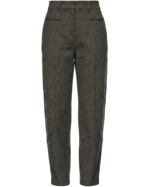 Ganni Pants Organic Cotton, Recycled Wool, Recycled Polyester, Recycled Polyamide, Recycled Fibers - Gray