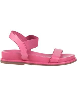 CafeNoir Fuchsia Sandals Leather - Pink