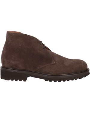 Doucal's Dark Ankle Boots Leather - Brown