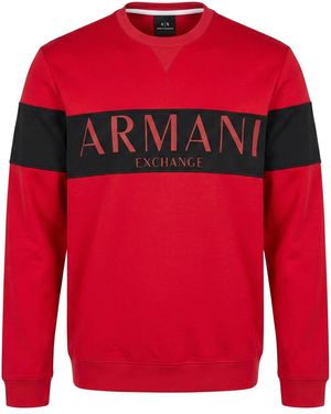 ARMANI EXCHANGE Sweatshirt Cotton, Polyester - Red
