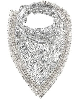 Rabanne Scarf Metal - White