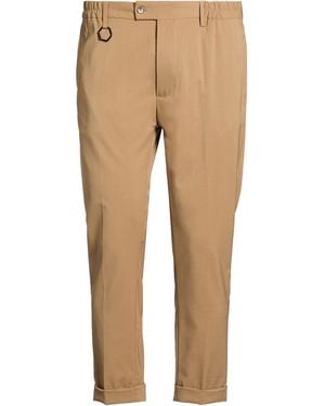 Yes London Trousers Wool, Polyester, Elastane - Natural