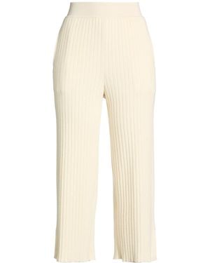 Loro Piana Ivory Pants Cashmere, Polyamide, Elastane - Natural