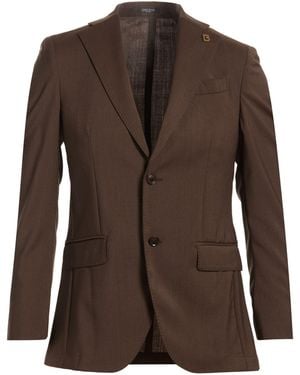 BRERAS Milano Dark Blazer Virgin Wool - Brown
