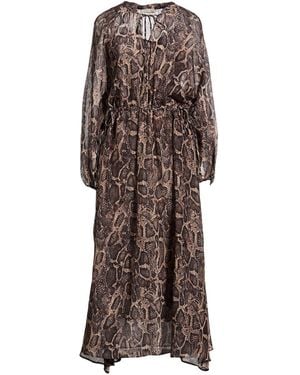 Kiltie Maxi-Kleid - Braun