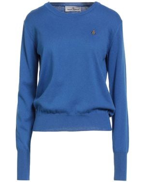 Vivienne Westwood Bright Jumper Cotton, Cashmere - Blue