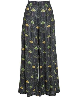 Agua Bendita Dark Pants Linen - Gray