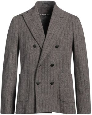 Circolo 1901 Khaki Blazer Cotton, Elastane - Gray