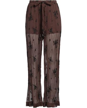 Sabina Musayev Trousers Polyester, Cotton - Brown