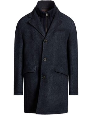 Gimo's Coat Wool, Polyamide, Acrylic, Polyester, Mohair Wool - Blue