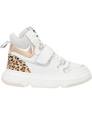 Emanuélle Vee Sneakers Leather, Textile Fibers - White