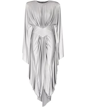 Alexandre Vauthier Maxi Dress Viscose, Elastane - Gray
