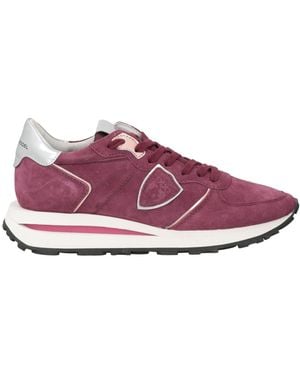 Philippe Model Sneakers Leather, Textile Fibers - Purple