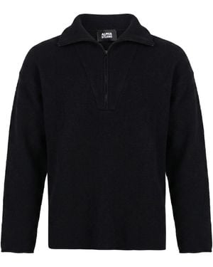 Alpha Studio Cardigan Wool, Acrylic - Blue