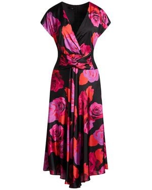 Hanita Midi Dress Polyester - Red