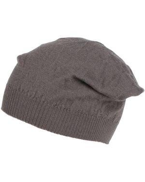 Rick Owens Taupe Hat Cashmere - Gray