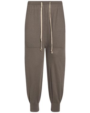 Rick Owens Taupe Pants Cashmere - Gray