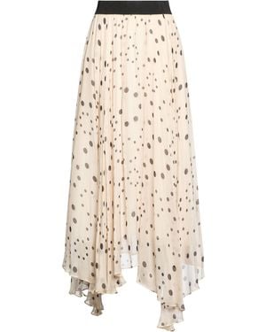 5 PROGRESS Maxi Skirt Silk, Viscose - Natural