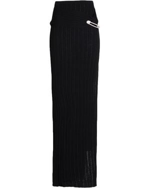 GIUSEPPE DI MORABITO Maxi Skirt Merino Wool, Acrylic, Polyamide - Black