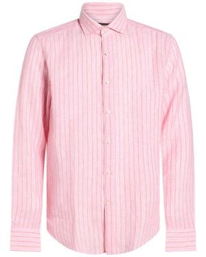 Savile Row Shirt Linen - Pink