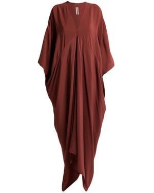 Rick Owens Maxi Dress Acetate, Silk - Red