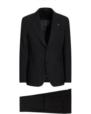 Lardini Suit Wool, Polyester, Elastane - Black