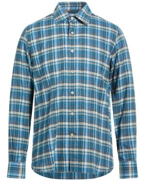 Alessandro Gherardi Azure Shirt Cotton - Blue