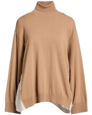 Akep Turtleneck Viscose, Polyamide, Wool, Alpaca Wool, Cashmere - Natural