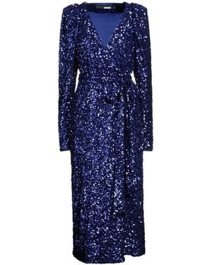 ROTATE BIRGER CHRISTENSEN Sequin Maxi Dress - Blue