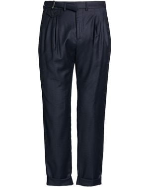 Paoloni Midnight Trousers Virgin Wool, Elastane - Blue