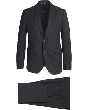Brian Dales Suit Polyester, Wool, Elastane - Blue